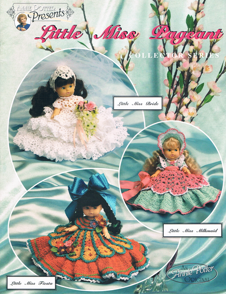 Crochet Doll Dress Pattern, "Little Miss Pageant" PDF, Doll Dress Pattern- Annie Potter's Yarn Basket