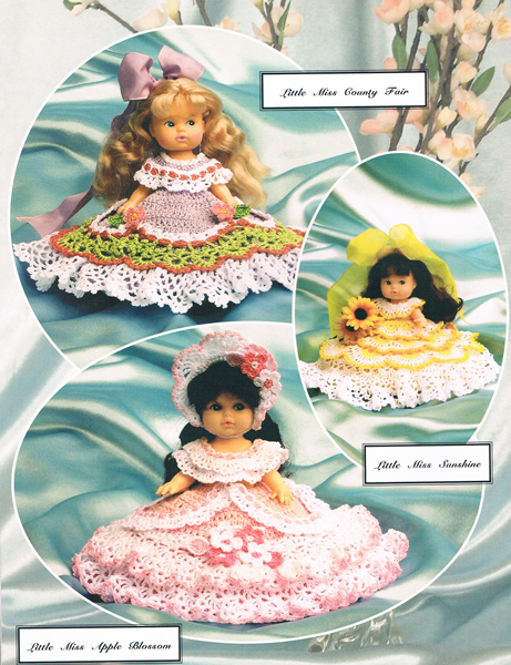 Crochet Doll Dress Pattern, "Little Miss Pageant" PDF, Doll Dress Pattern - Annie Potter's Yarn Basket