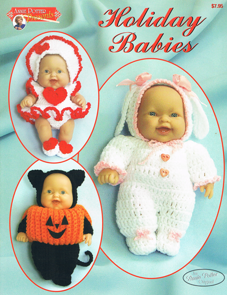 Crochet Doll Costume pattern, Crochet Holiday Costume dolls,Halloween doll pattern, PDF- Annie Potter's Yarn Basket