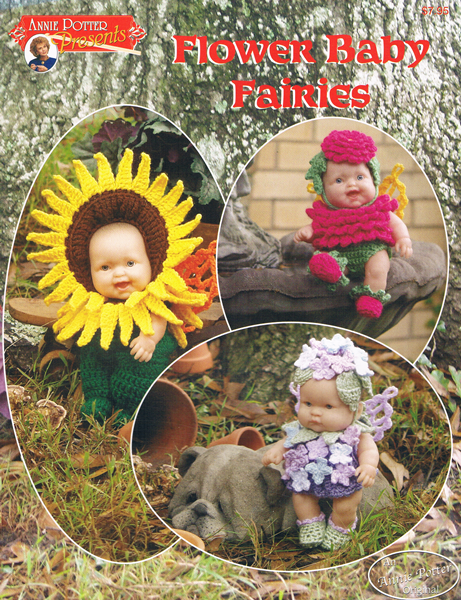 Crochet Doll Dress pattern, Crochet Fairy pattern, Crochet Doll Costume pattern, Flower Baby Fairies, doll crochet pattern, PDF, - Annie Potter's Yarn Basket