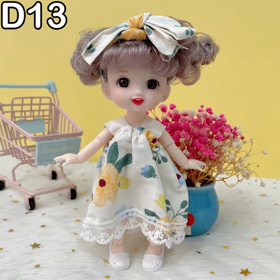 Mini 6 1/2 inch sweet doll - Annie Potter's Yarn Basket