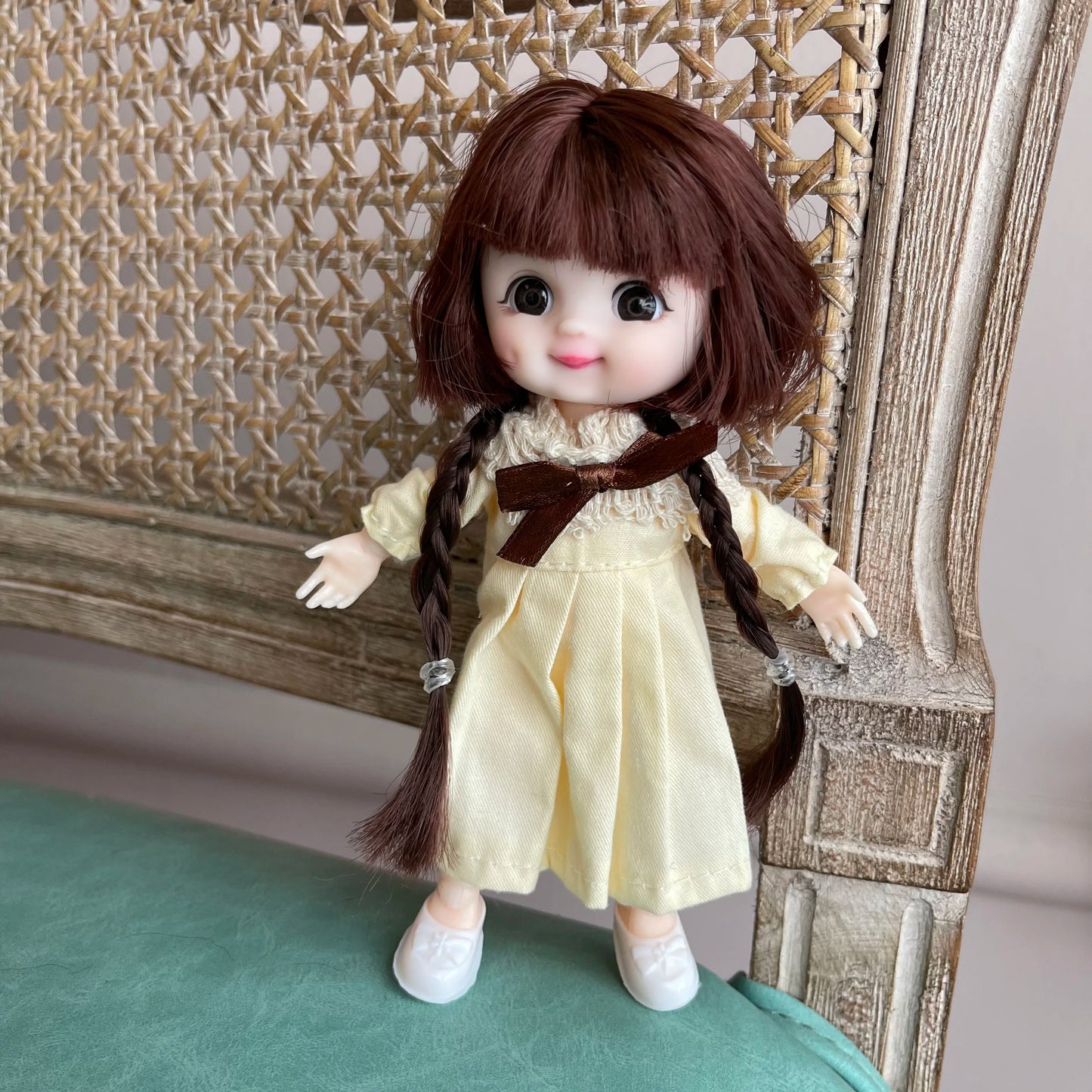 6 1/2 inch, Sweet Doll - Annie Potter's Yarn Basket