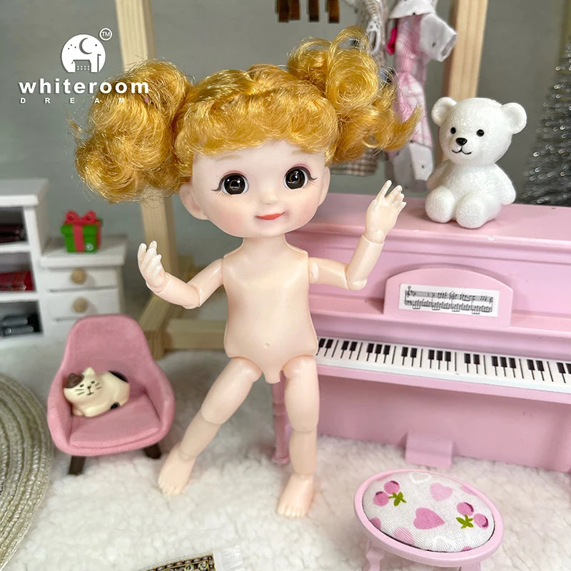 6 1/2 inch, Sweet Doll - Annie Potter's Yarn Basket