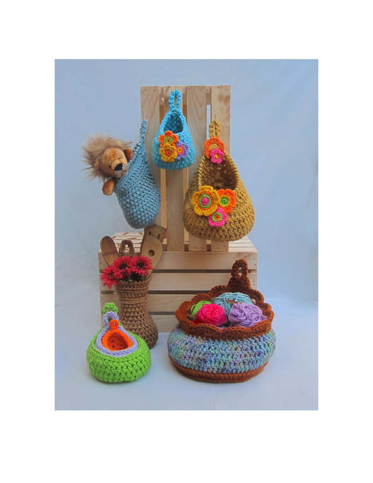 Teardrop Baskets - Annie Potter's Yarn Basket