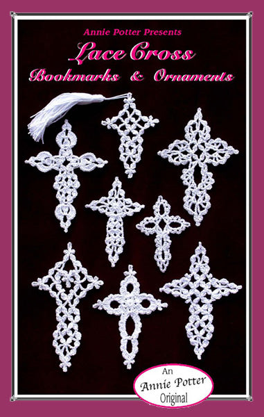 Lace Cross Bookmark Pattern, Easy Cross Bookmark, Mothers Day, PDF - Annie Potter's Yarn Basket