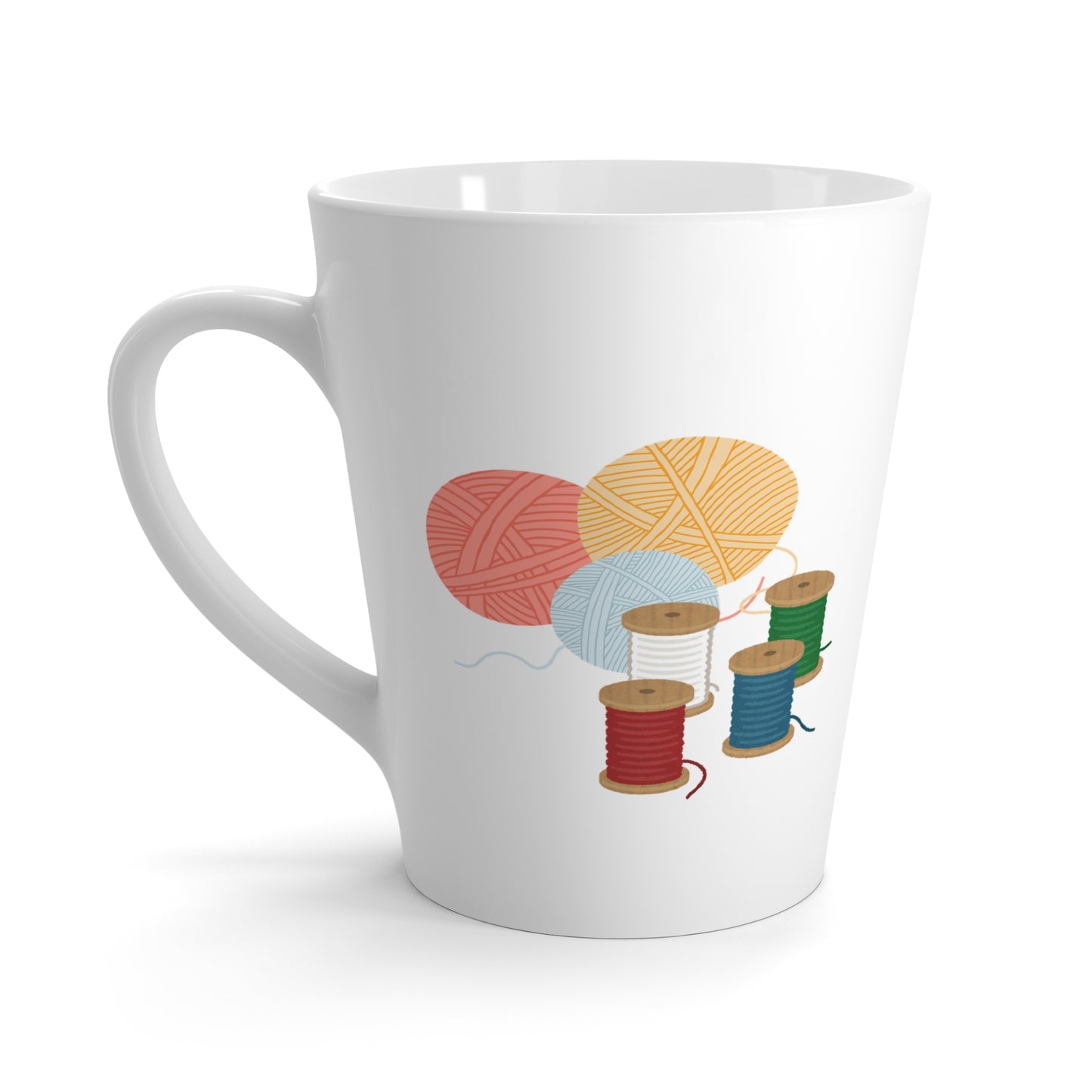 May your bobbins always be full Coffee Cup, Inspirational Needlework Latte Mug