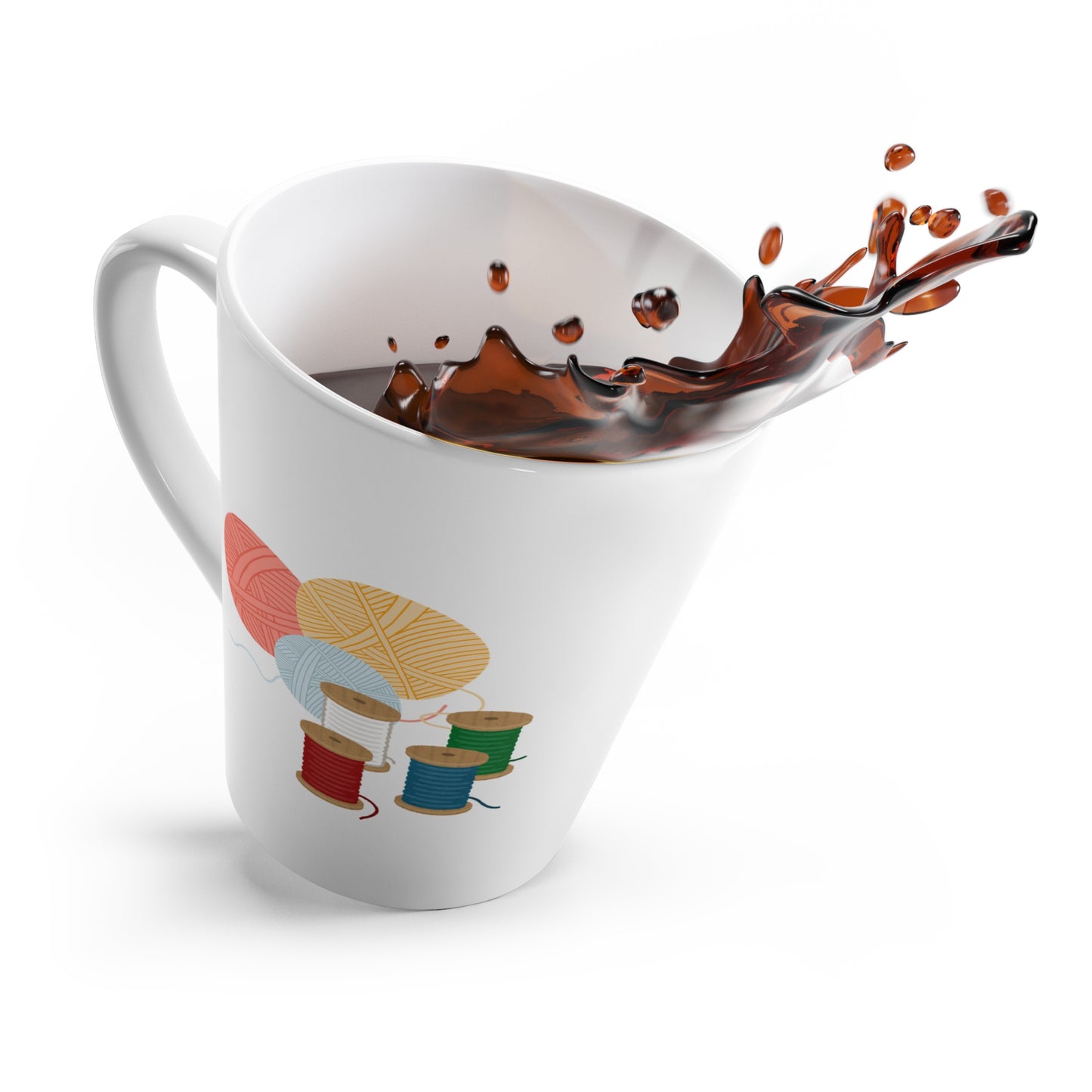 May your bobbins always be full Coffee Cup, Inspirational Needlework Latte Mug
