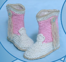 Crochet cowboy Pattern, Crochet Slipper Boots pattern, Crochet Boot pattern, PDF - Annie Potter's Yarn Basket