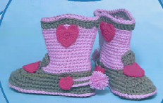 Crochet cowboy Pattern, Crochet Slipper Boots pattern, Crochet Boot pattern, PDF - Annie Potter's Yarn Basket