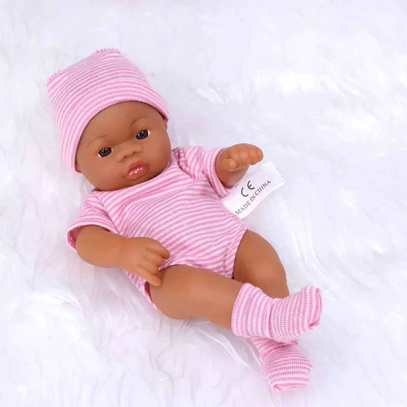 8 inch Reborn Baby Doll, mini reborn doll, reborn dolls, vinyl doll - Annie Potter's Yarn Basket