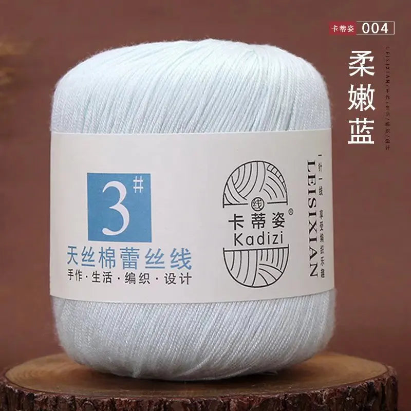 Size 3 Mercerized Cotton Lace Yarn, Crochet Cotton Thread - Annie Potter's Yarn Basket