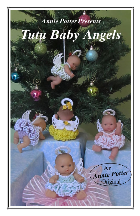 Crochet Angel doll pattern, Crochet doll, Christmas Angel doll pattern, Crochet Angel Doll, TuTu Baby Angels, PDF,- Annie Potter's Yarn Basket