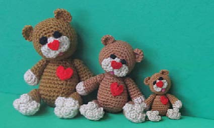 Crochet Teddy Bear patter, Crochet Bear pattern, Teddy Bear pattern,Crochet Bear, Stuffed Bear pattern, Bear Hugs Pattern, PDF - Annie Potter's Yarn Basket