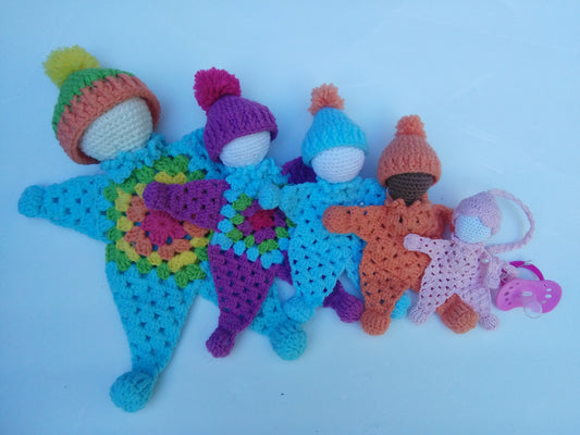  Crochet Doll Pattern, Cuddle baby pattern, Crochet Pattern, Baby Doll, Lovey Crochet, Granny Square Pattern, Star Baby Doll, PDF Download,- Annie Potter's Yarn Basket
