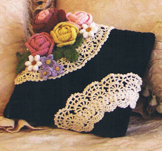 Crochet Pillow Patterns, Crochet Flag Pillow pattern, Crochet Heart, Crochet Neck Pillow, A Dozen Fabulous Pillows- Annie Potter's Yarn Basket
