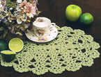 Oval Crochet Placemat Pattern, Oval Crochet Table Runner Pattern, PDF- Annie Potter's Yarn Basket