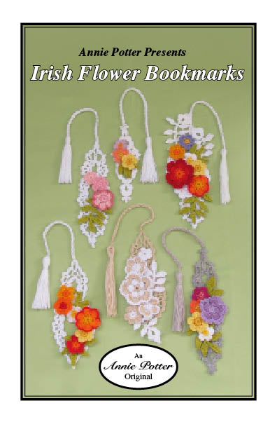  Irish Flower Bookmark pattern, Crochet Bookmark pattern, Crochet Irish Flower bookmark pattern, Crochet pattern, Bookmark crochet, PDF,- Annie Potter's Yarn Basket