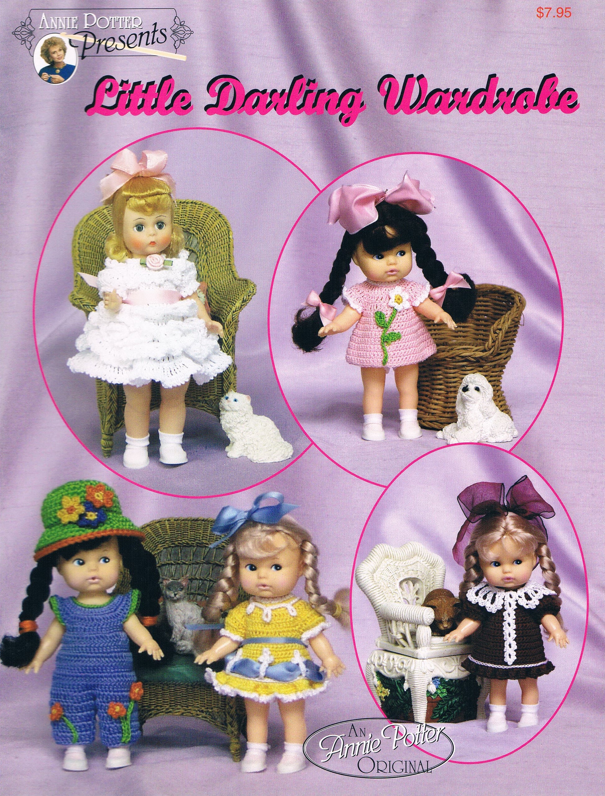Crochet Doll Dress Pattern, Small dress crochet pattern, Darling Wardrobe PDF  - Annie Potter's Yarn Basket