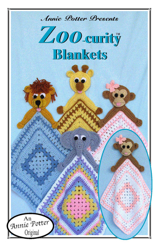 Zoo-Curity Blanket" Baby blanket, crochet pattern - Annie Potter's Yarn Basket