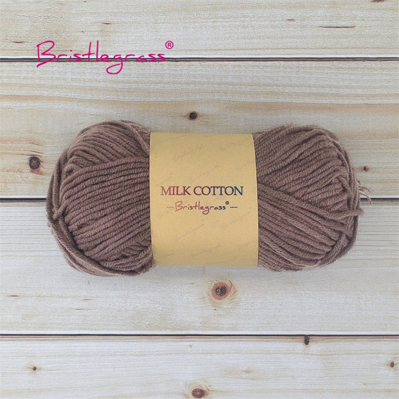 BRISTLEGRASS Acrylic Crochet Wool Yarn 50g Pom-poms - Annie Potter's Yarn Basket