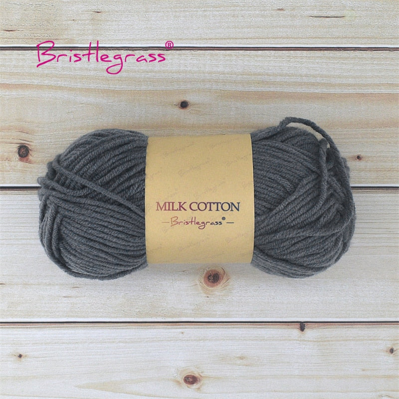 BRISTLEGRASS Acrylic Crochet Wool Yarn 50g Pom-poms - Annie Potter's Yarn Basket