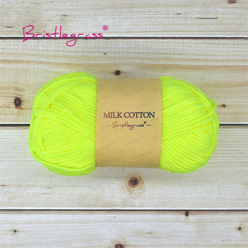 BRISTLEGRASS Acrylic Crochet Wool Yarn 50g Pom-poms - Annie Potter's Yarn Basket