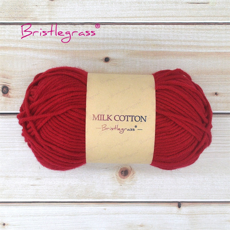 BRISTLEGRASS Acrylic Crochet Wool Yarn 50g Pom-poms - Annie Potter's Yarn Basket