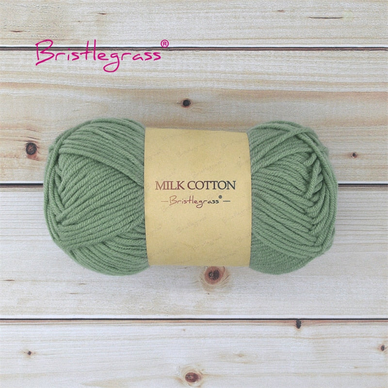 BRISTLEGRASS Acrylic Crochet Wool Yarn 50g Pom-poms - Annie Potter's Yarn Basket