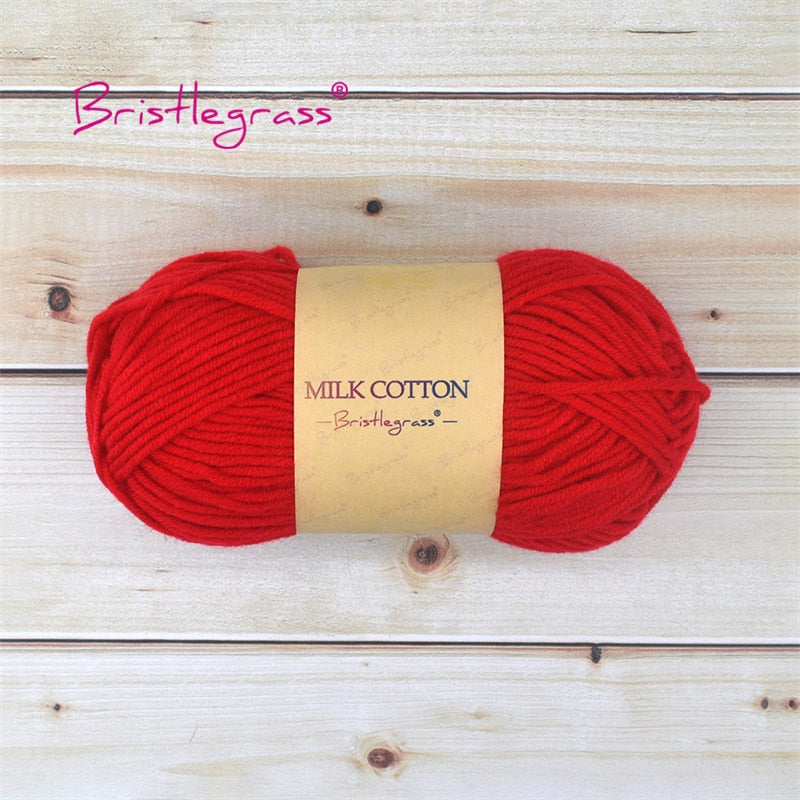 BRISTLEGRASS Acrylic Crochet Wool Yarn 50g Pom-poms - Annie Potter's Yarn Basket