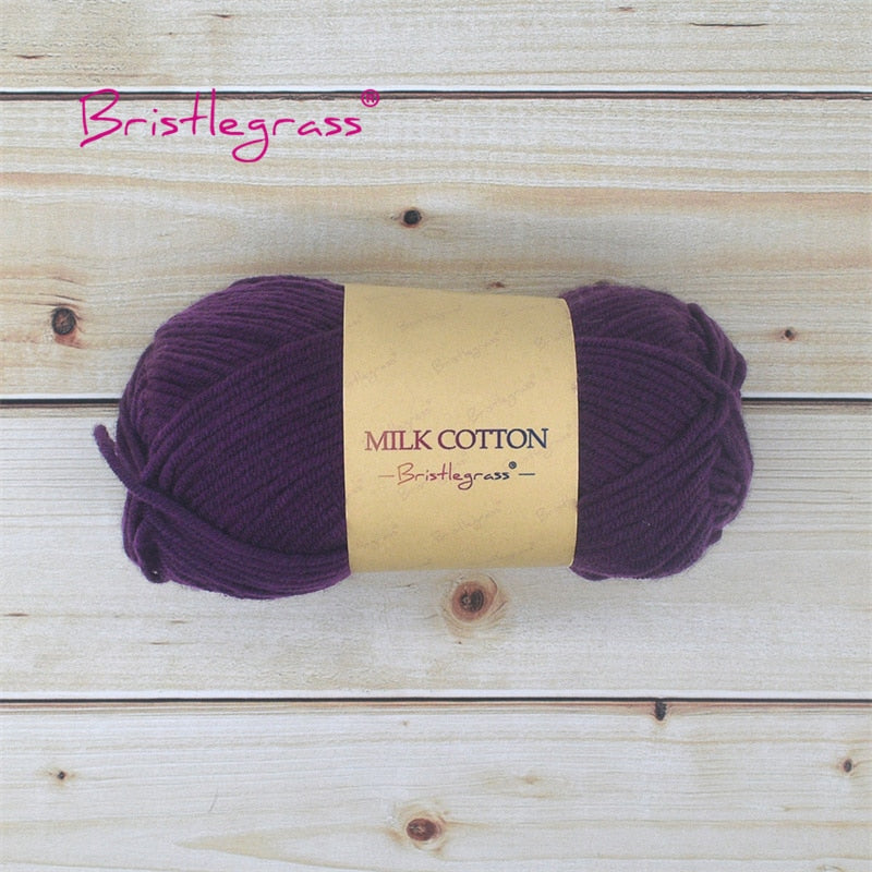 BRISTLEGRASS Acrylic Crochet Wool Yarn 50g Pom-poms - Annie Potter's Yarn Basket