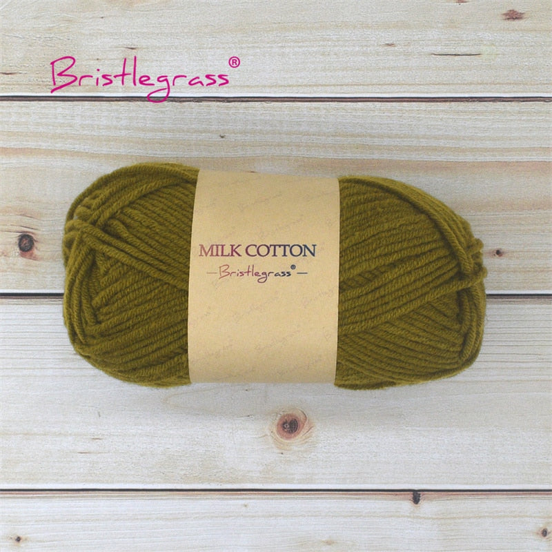 BRISTLEGRASS Acrylic Crochet Wool Yarn 50g Pom-poms - Annie Potter's Yarn Basket