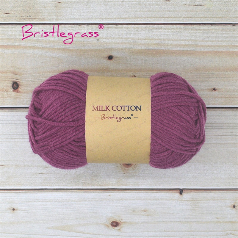 BRISTLEGRASS Acrylic Crochet Wool Yarn 50g Pom-poms - Annie Potter's Yarn Basket