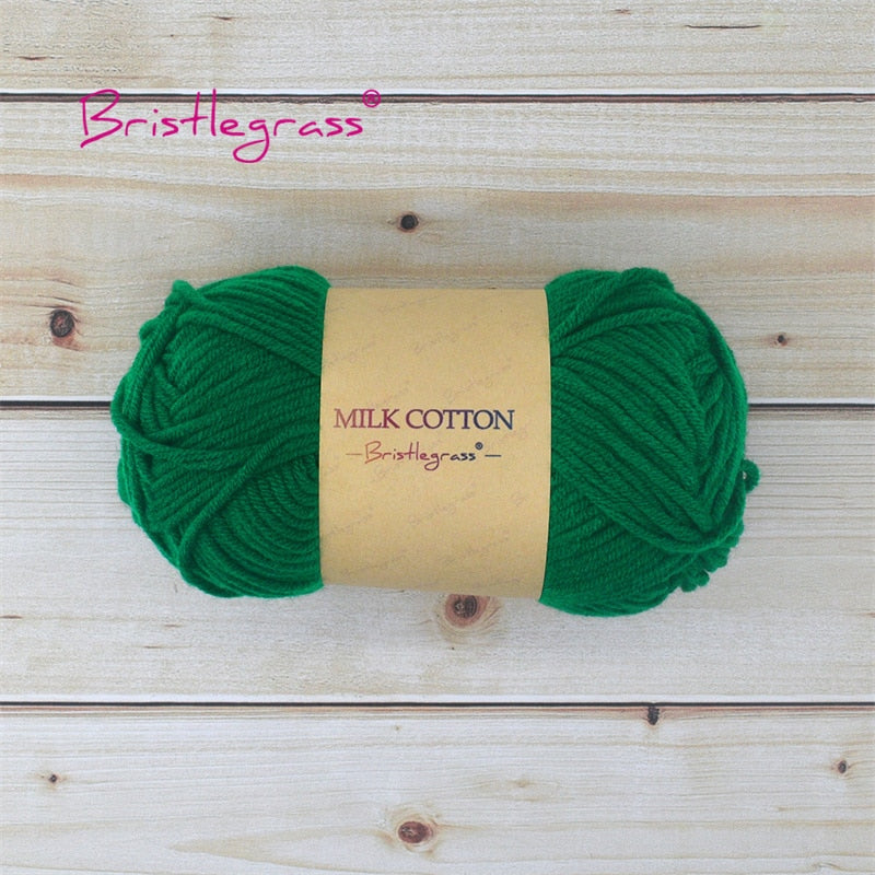 BRISTLEGRASS Acrylic Crochet Wool Yarn 50g Pom-poms - Annie Potter's Yarn Basket