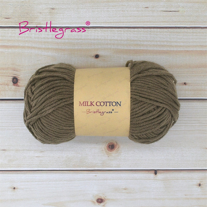 BRISTLEGRASS Acrylic Crochet Wool Yarn 50g Pom-poms - Annie Potter's Yarn Basket