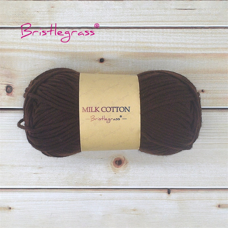 BRISTLEGRASS Acrylic Crochet Wool Yarn 50g Pom-poms - Annie Potter's Yarn Basket