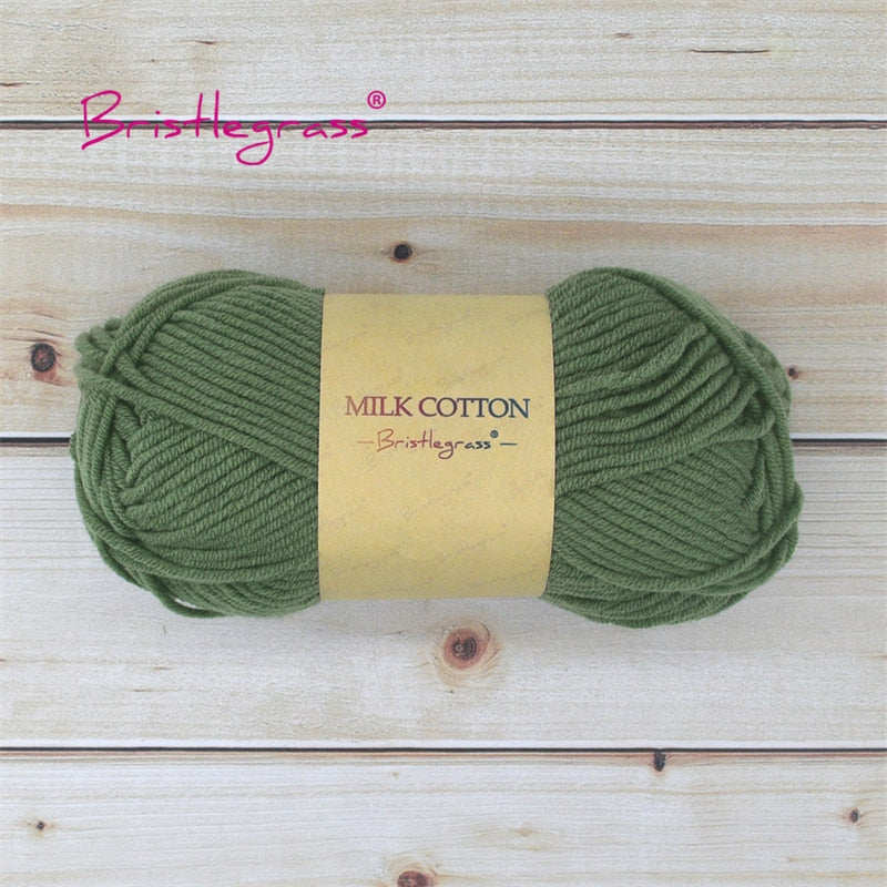 BRISTLEGRASS Acrylic Crochet Wool Yarn 50g Pom-poms - Annie Potter's Yarn Basket