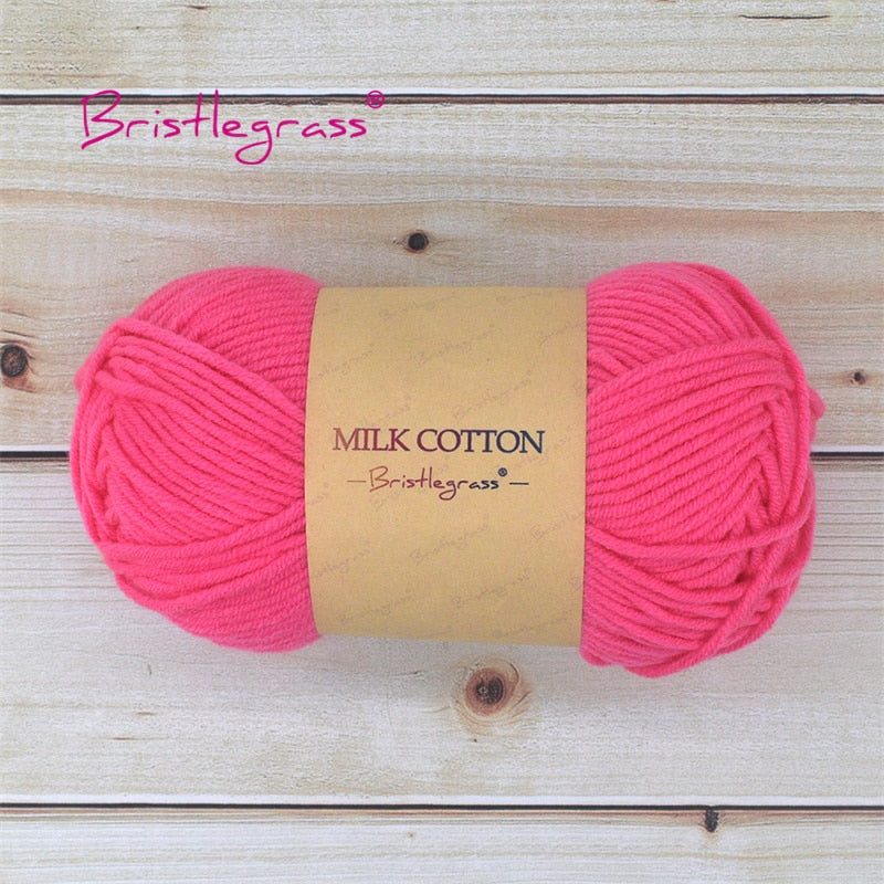 BRISTLEGRASS Acrylic Crochet Wool Yarn 50g Pom-poms - Annie Potter's Yarn Basket
