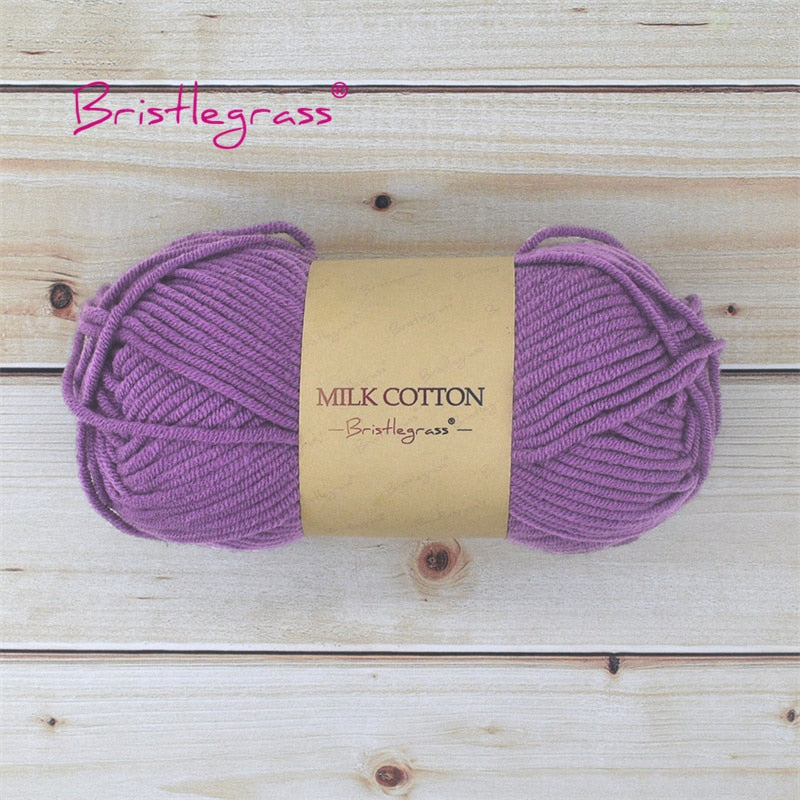 BRISTLEGRASS Acrylic Crochet Wool Yarn 50g Pom-poms - Annie Potter's Yarn Basket