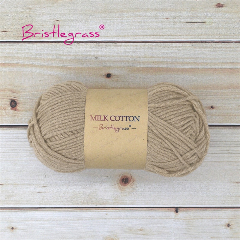 BRISTLEGRASS Acrylic Crochet Wool Yarn 50g Pom-poms - Annie Potter's Yarn Basket