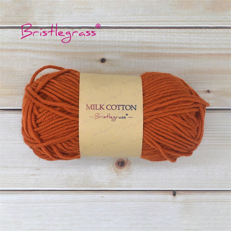 BRISTLEGRASS Acrylic Crochet Wool Yarn 50g Pom-poms - Annie Potter's Yarn Basket