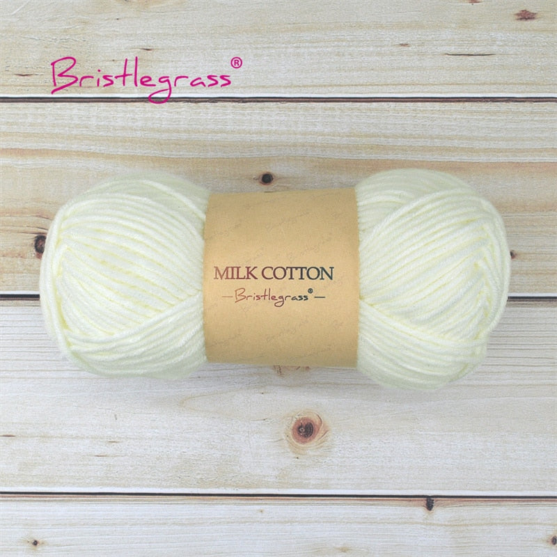BRISTLEGRASS Acrylic Crochet Wool Yarn 50g Pom-poms - Annie Potter's Yarn Basket