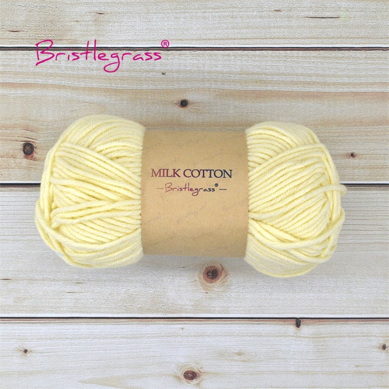 BRISTLEGRASS Acrylic Crochet Wool Yarn 50g Pom-poms - Annie Potter's Yarn Basket