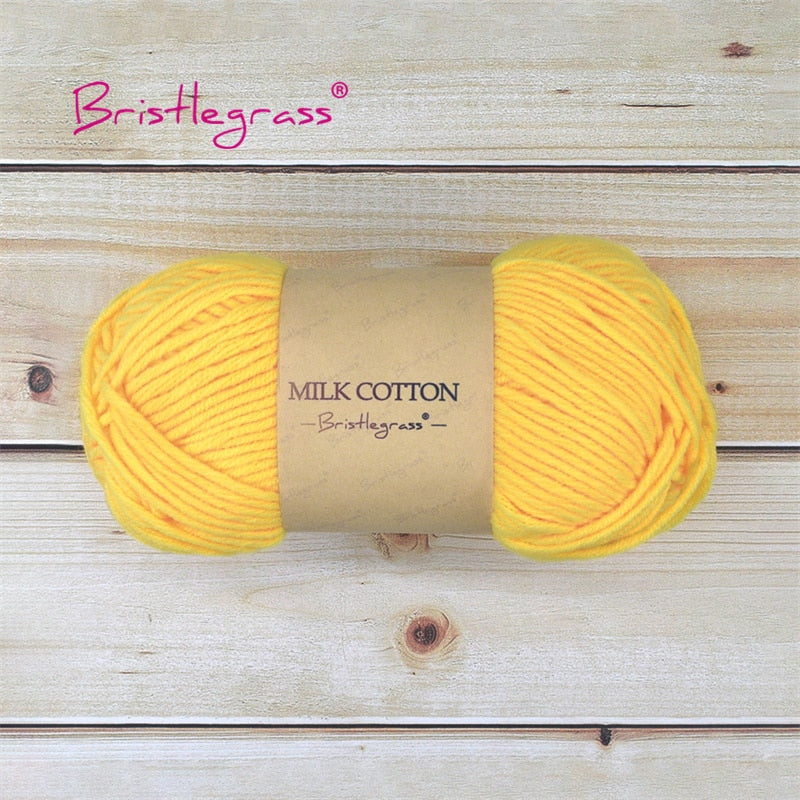 BRISTLEGRASS Acrylic Crochet Wool Yarn 50g Pom-poms - Annie Potter's Yarn Basket