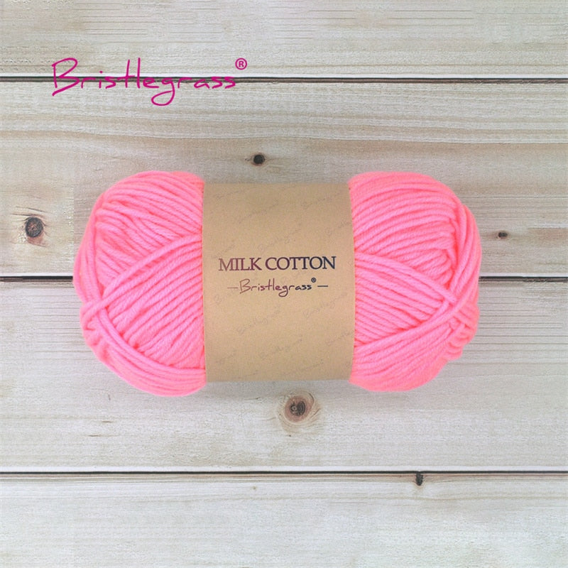 BRISTLEGRASS Acrylic Crochet Wool Yarn 50g Pom-poms - Annie Potter's Yarn Basket