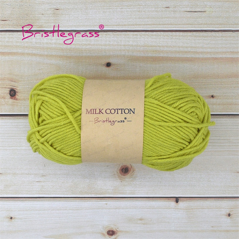 BRISTLEGRASS Acrylic Crochet Wool Yarn 50g Pom-poms - Annie Potter's Yarn Basket