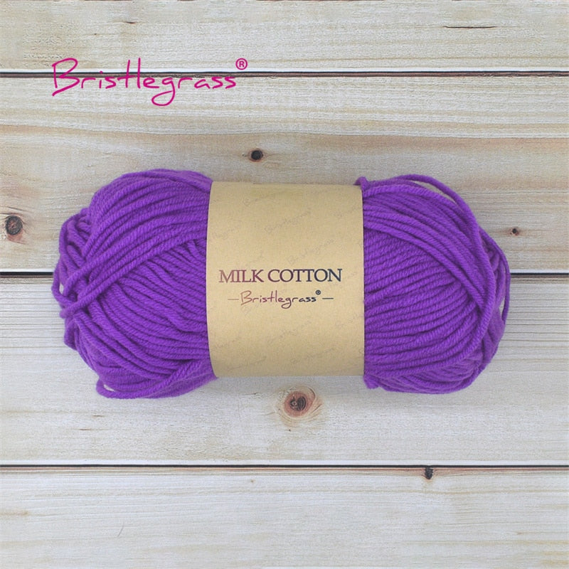 BRISTLEGRASS Acrylic Crochet Wool Yarn 50g Pom-poms - Annie Potter's Yarn Basket