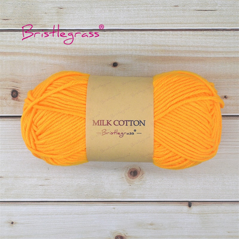 BRISTLEGRASS Acrylic Crochet Wool Yarn 50g Pom-poms - Annie Potter's Yarn Basket