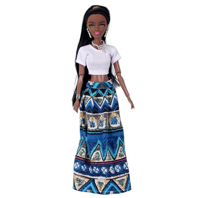 11 inch/30CM African Black Doll - Annie Potter's Yarn Basket