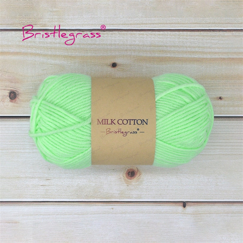 BRISTLEGRASS Acrylic Crochet Wool Yarn 50g Pom-poms - Annie Potter's Yarn Basket