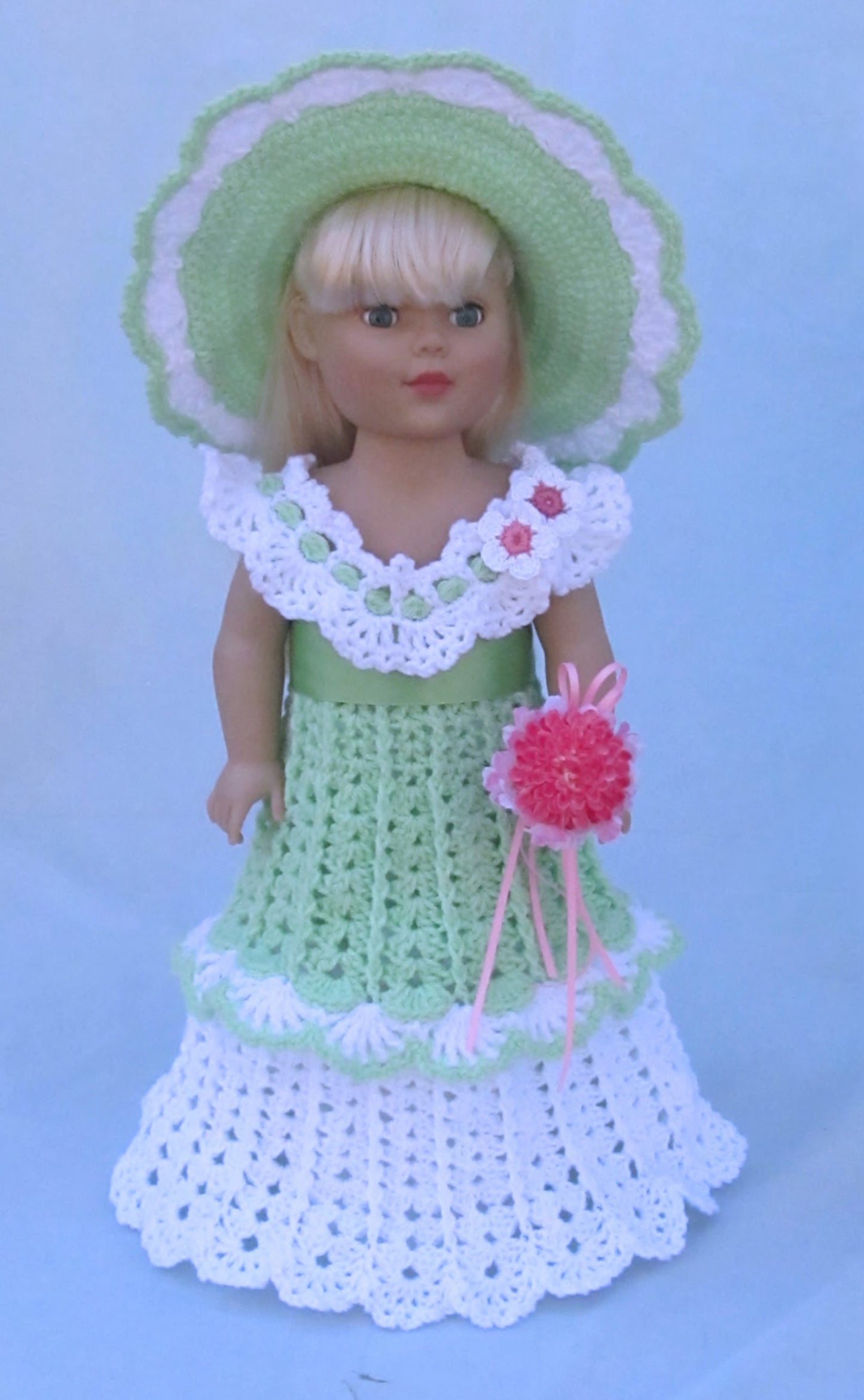 18 inch Doll Crochet Pattern, American Girl Doll Crochet Pattern, Bridal Party PDF - Annie Potter's Yarn Basket